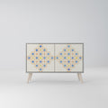 PATTERNED PRISM 2-Door Sideboard in Grey Finish