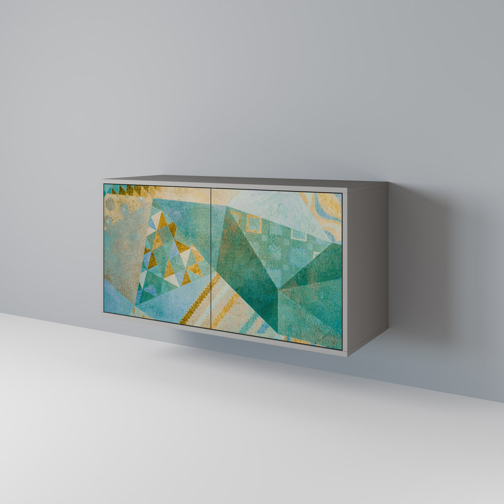 Aparador SPECTRUM SPLENDOR de 2 puertas en acabado gris