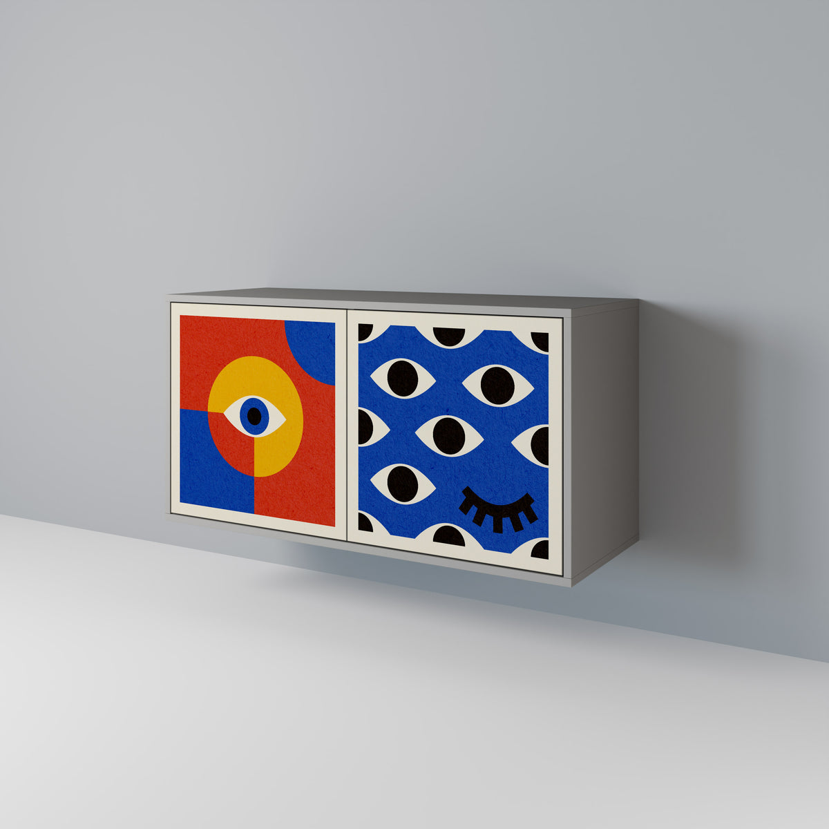 GEOMETRIC EYES Aparador de 2 Puertas