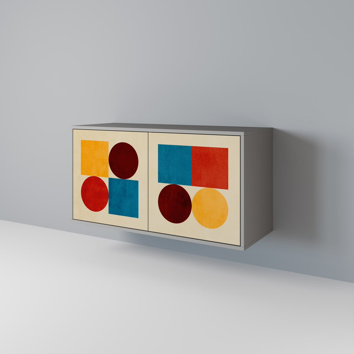 GEOMETRIC PUZZLE Aparador de 2 Puertas