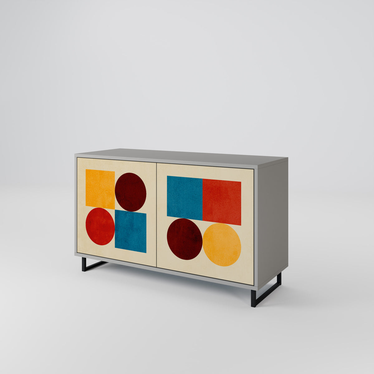 GEOMETRIC PUZZLE Aparador de 2 Puertas