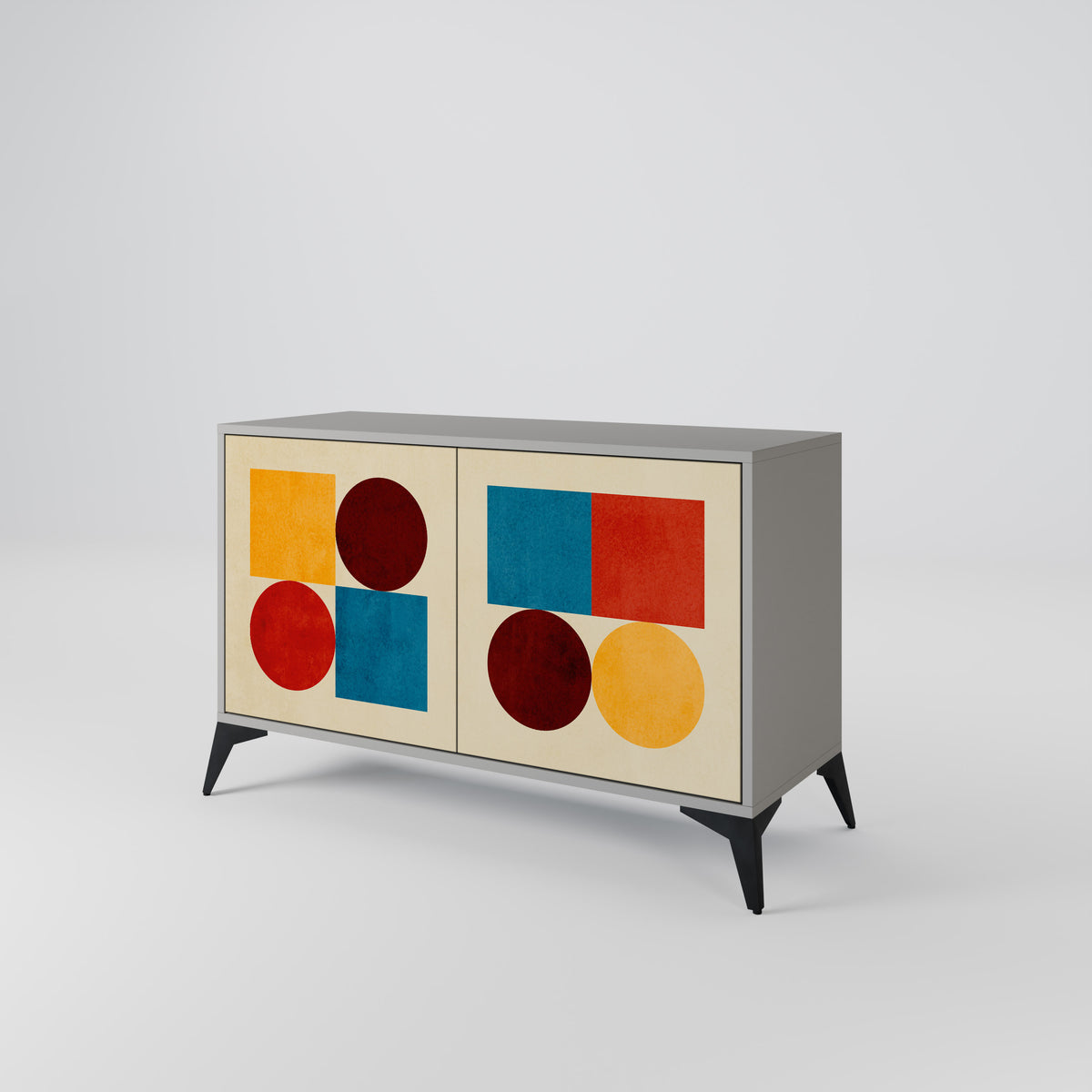 GEOMETRIC PUZZLE Aparador de 2 Puertas