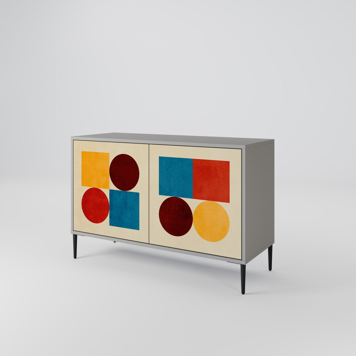 GEOMETRIC PUZZLE Aparador de 2 Puertas