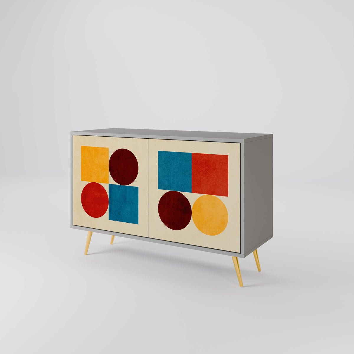 GEOMETRIC PUZZLE Aparador de 2 Puertas