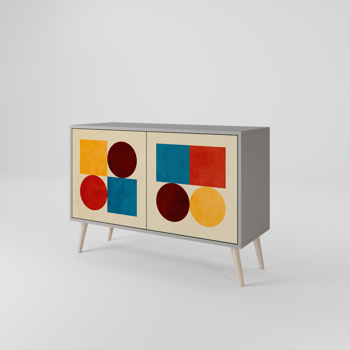 GEOMETRIC PUZZLE Aparador de 2 Puertas