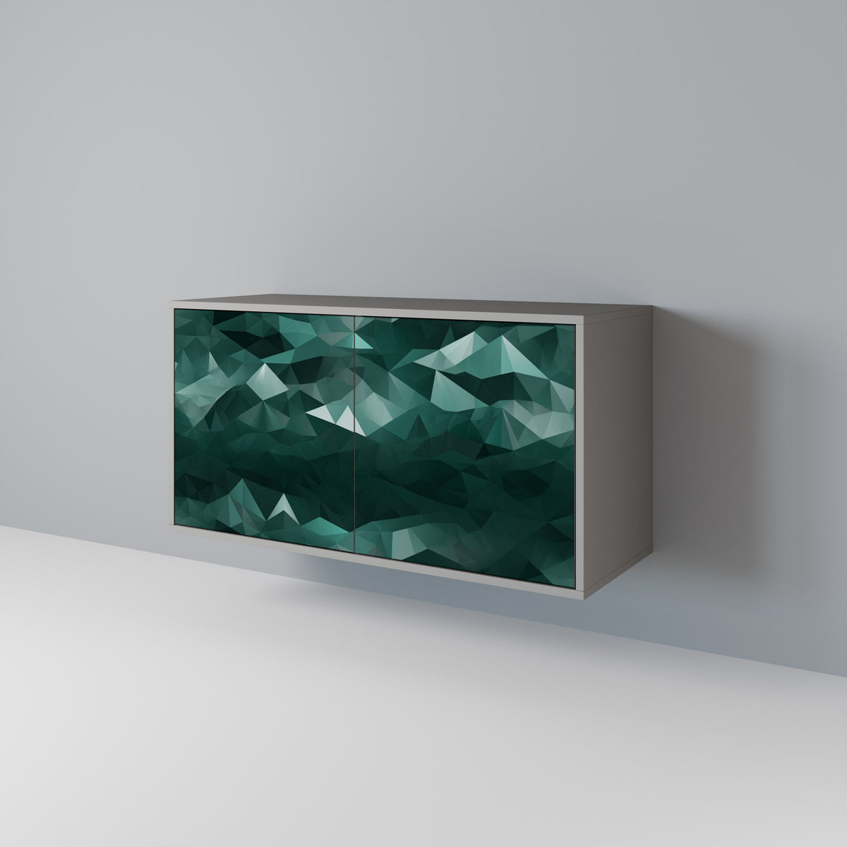 POLYGONAL FLOATING Aparador de 2 Puertas