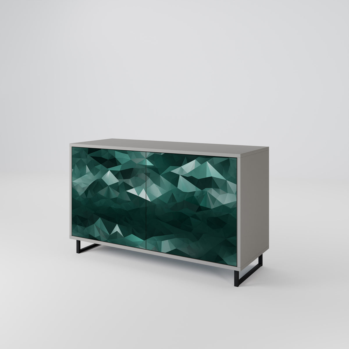 POLYGONAL FLOATING Aparador de 2 Puertas