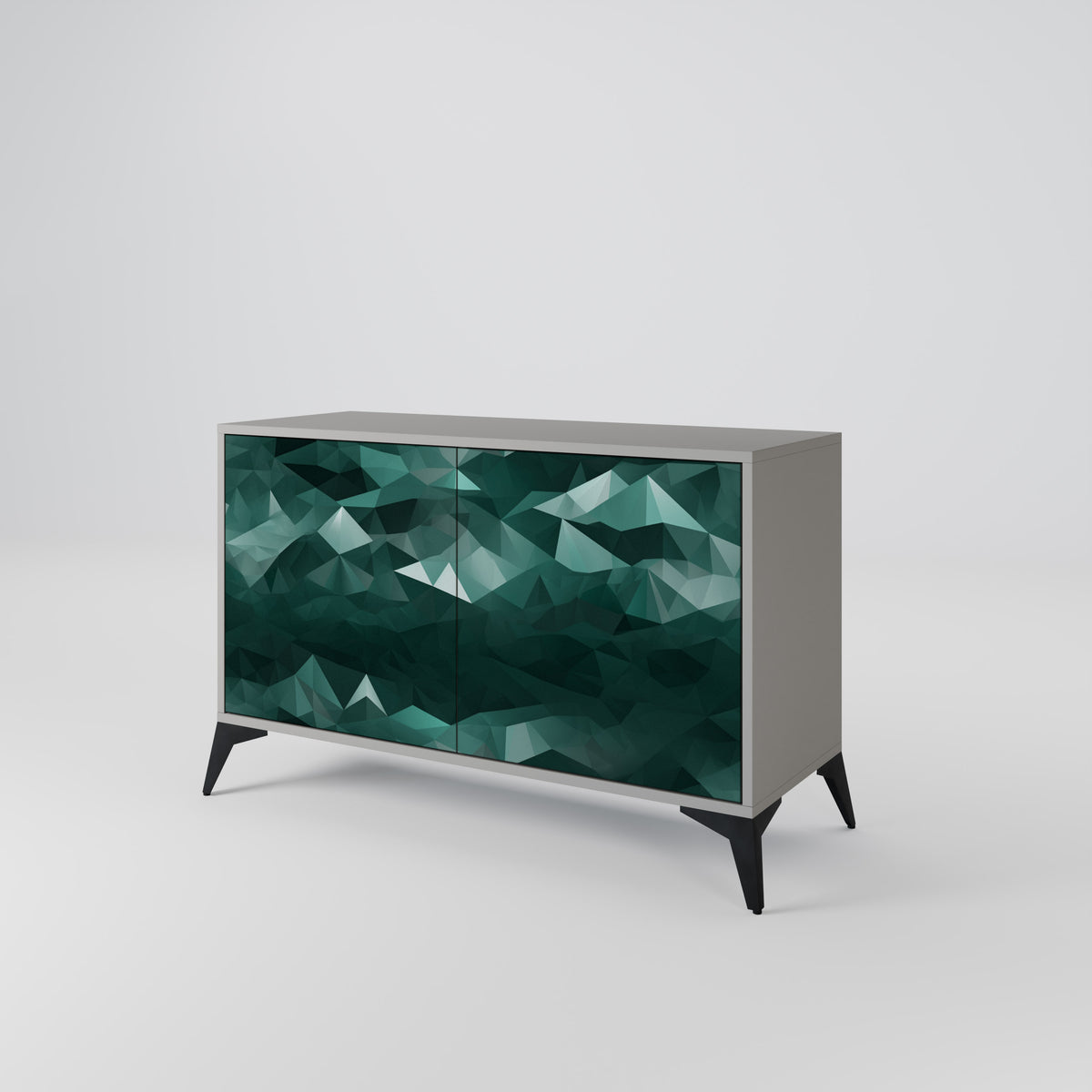 POLYGONAL FLOATING Aparador de 2 Puertas
