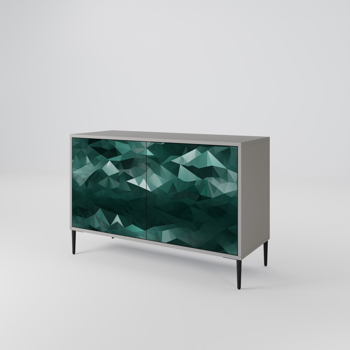 POLYGONAL FLOATING Aparador de 2 Puertas