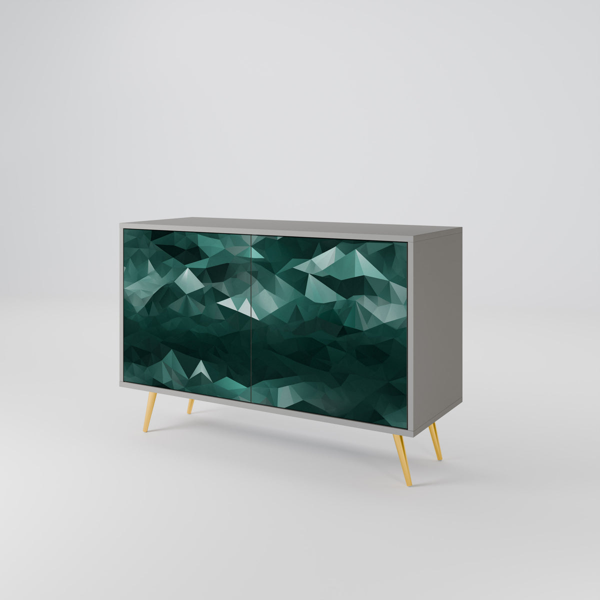 POLYGONAL FLOATING Aparador de 2 Puertas