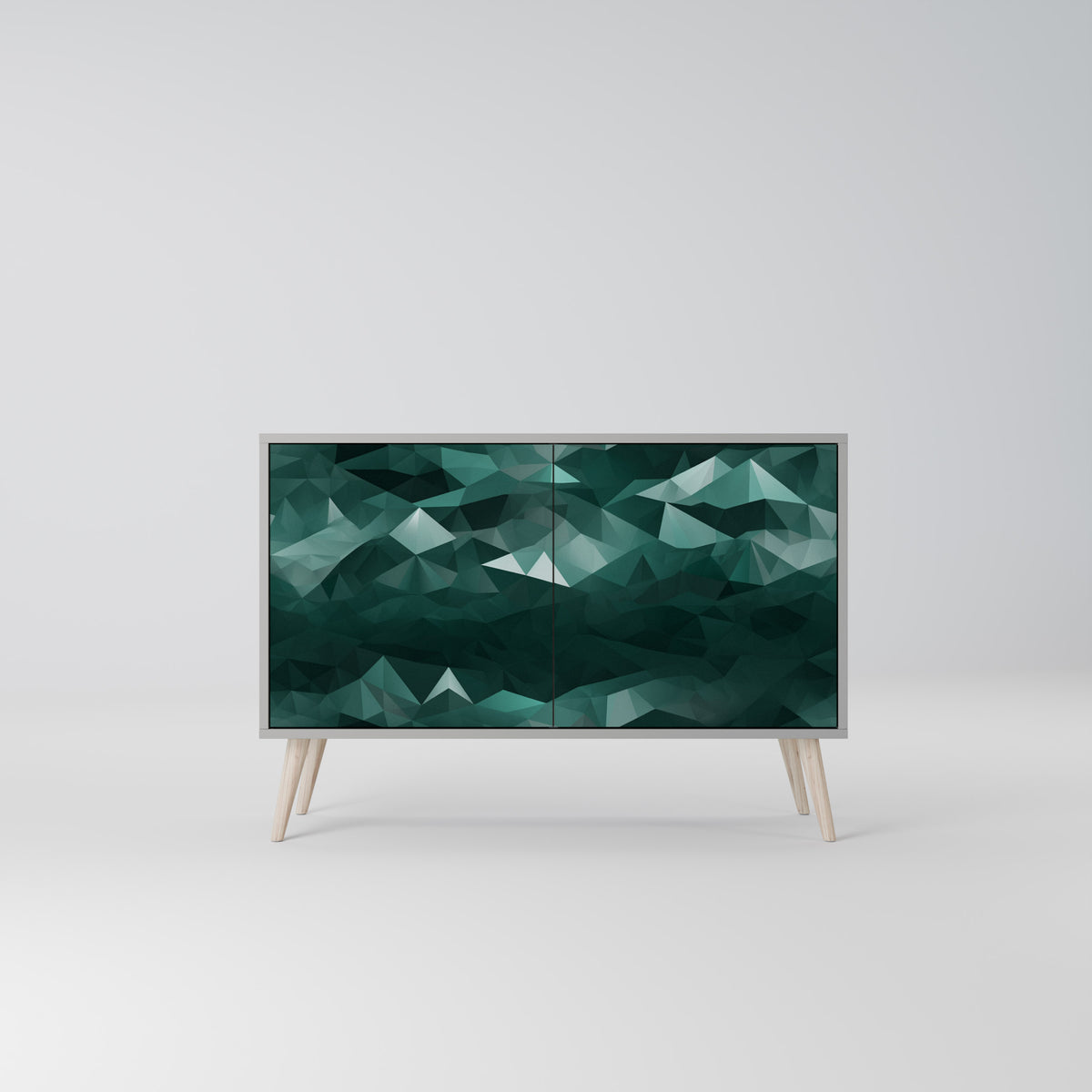 POLYGONAL FLOATING Aparador de 2 Puertas