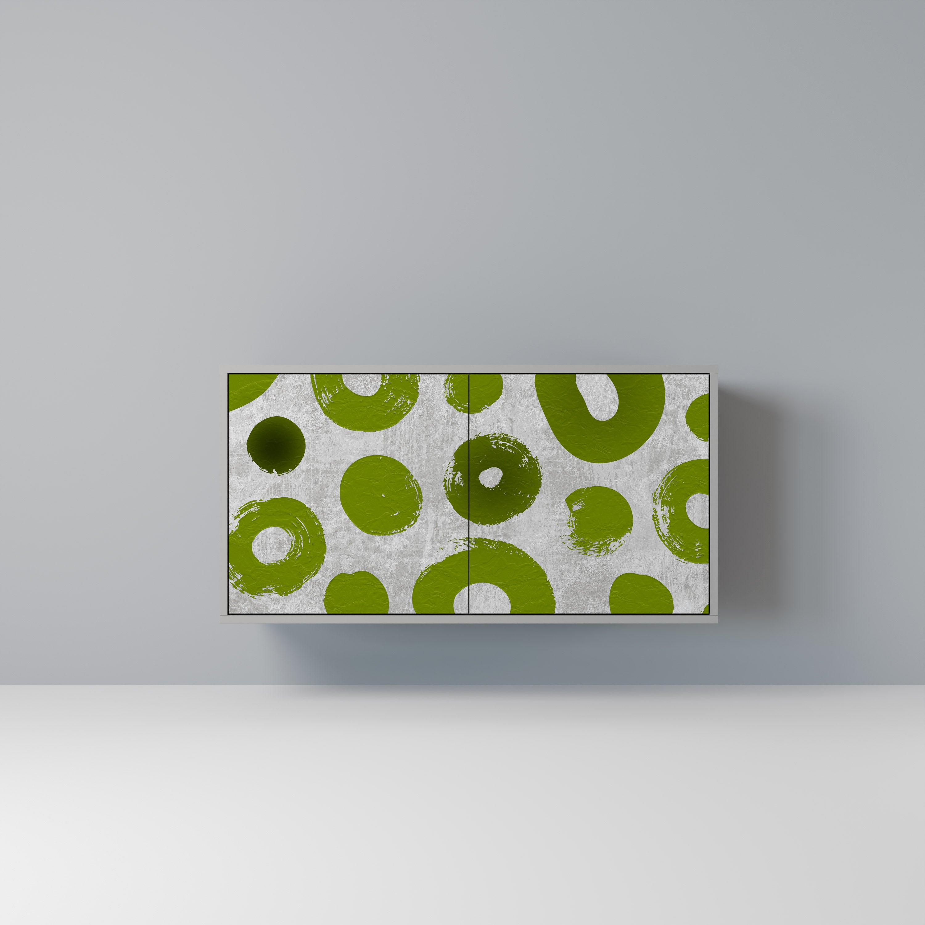 Aparador GREEN RHAPSODY de 2 puertas en acabado gris