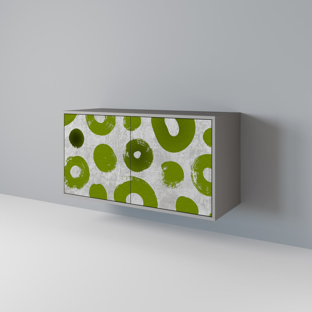 Aparador GREEN RHAPSODY de 2 puertas en acabado gris