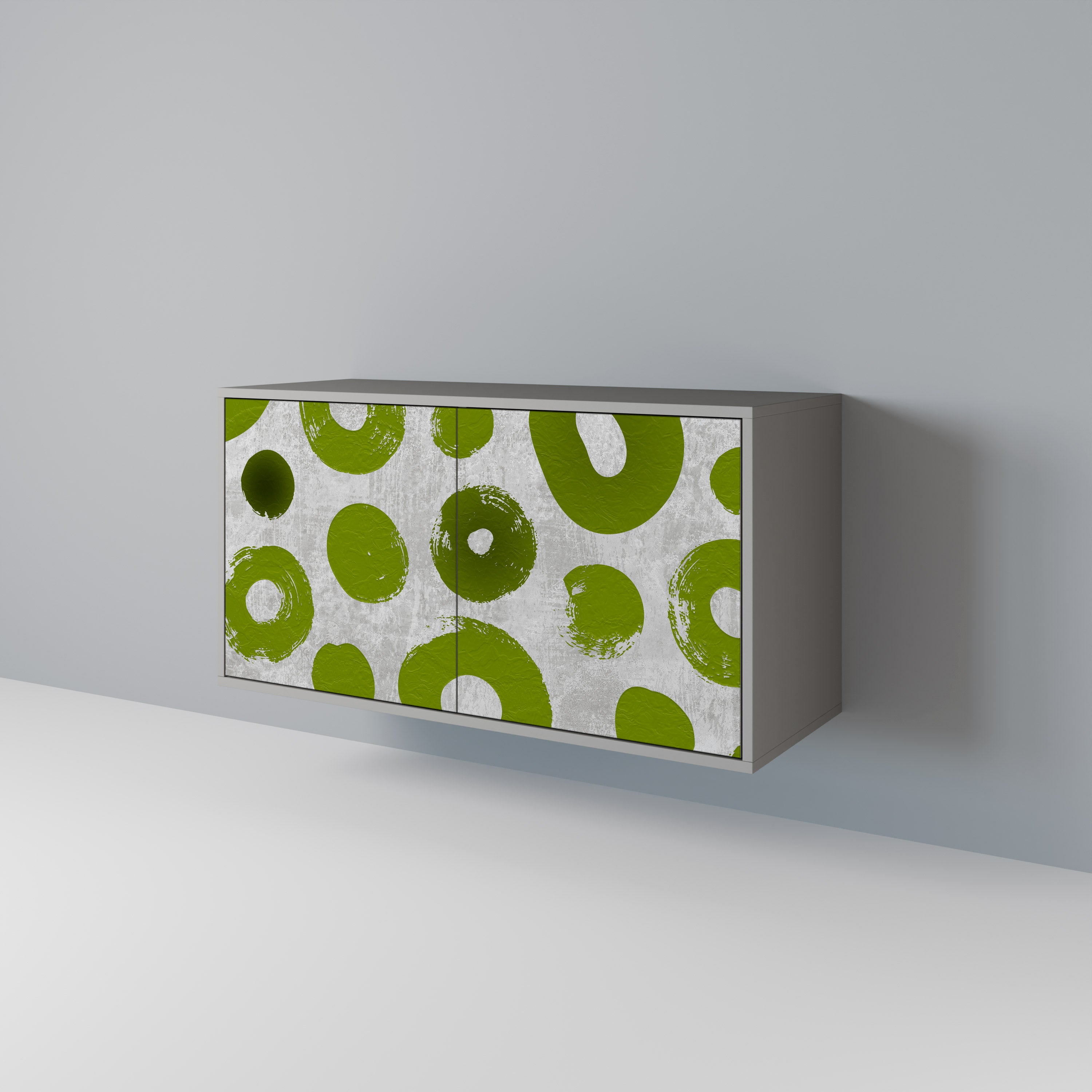 Aparador GREEN RHAPSODY de 2 puertas en acabado gris