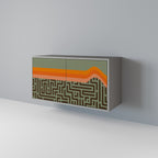 SIMPLE SOLUTIONS 2-Door Sideboard in Grey Finish