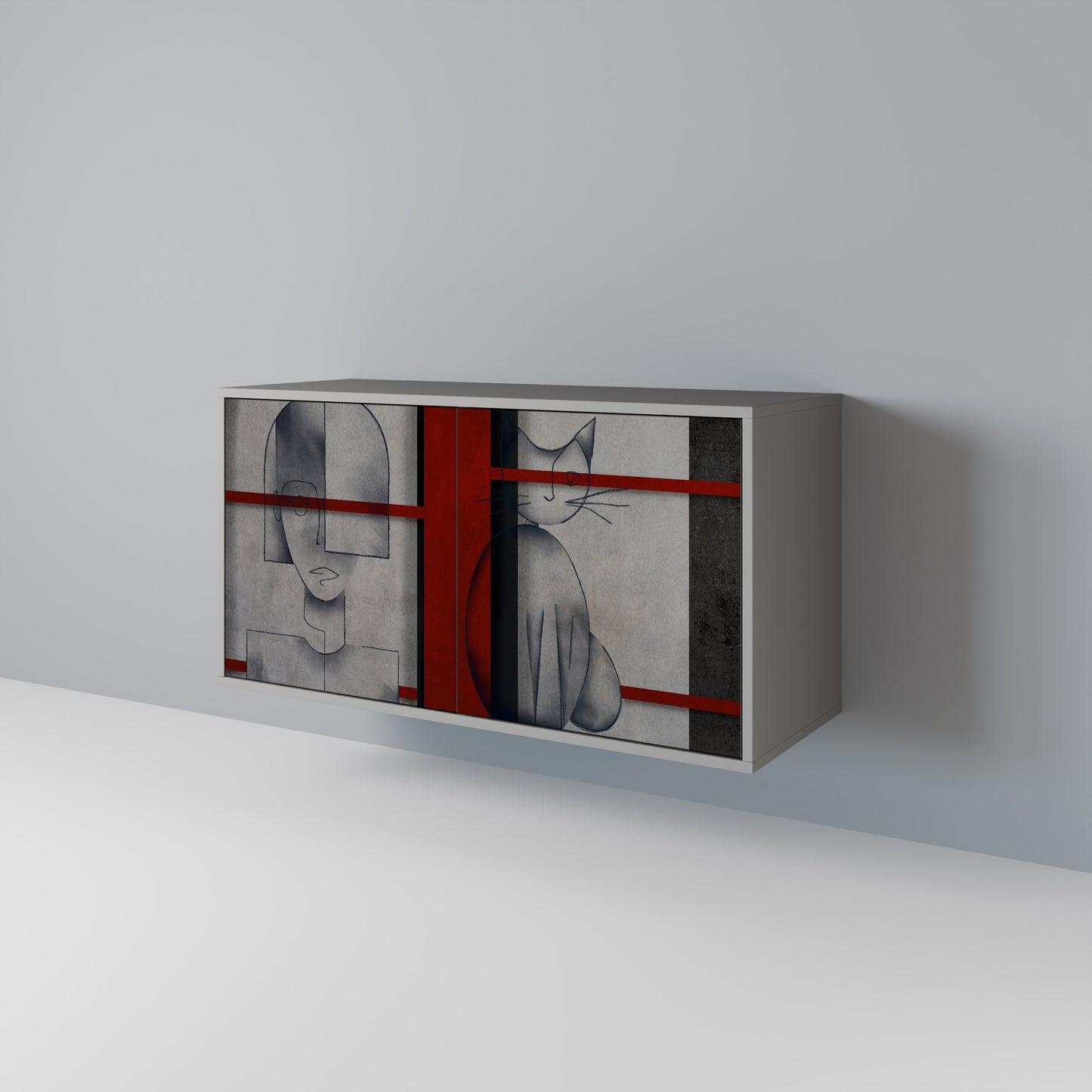 GRAY FIGURES 2-Door Sideboard