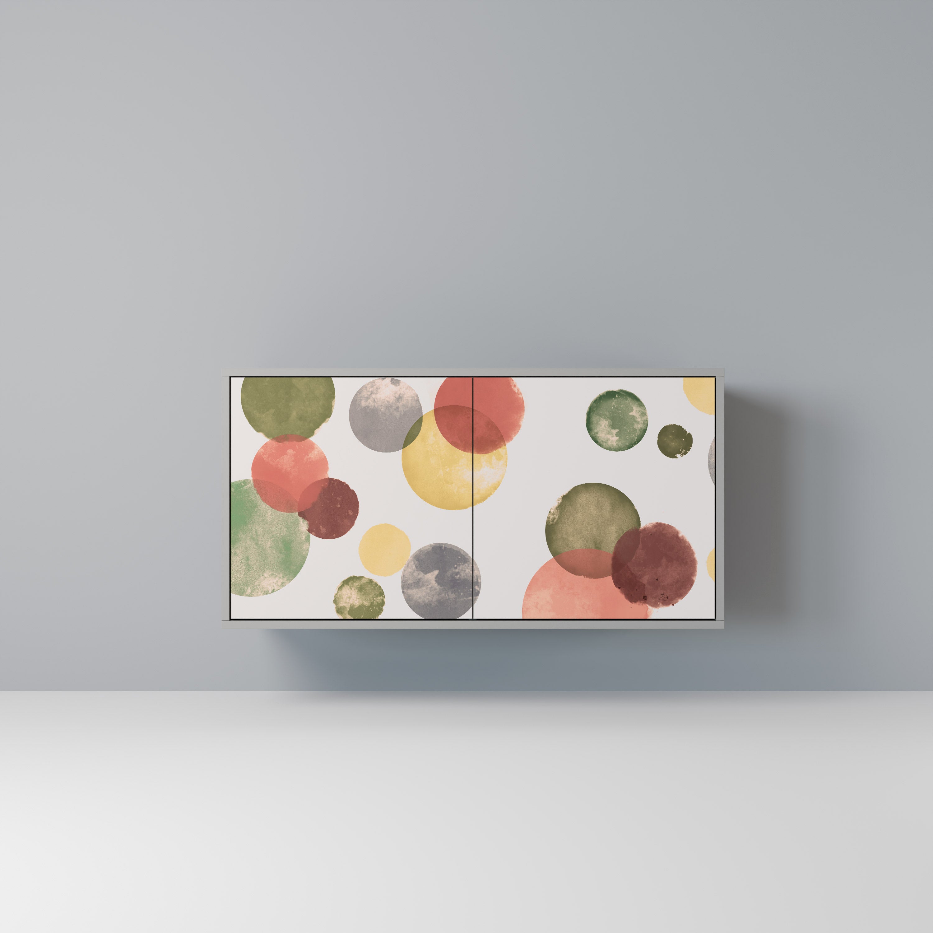 Aparador FLEETING HAPPINESS de 2 puertas en acabado gris