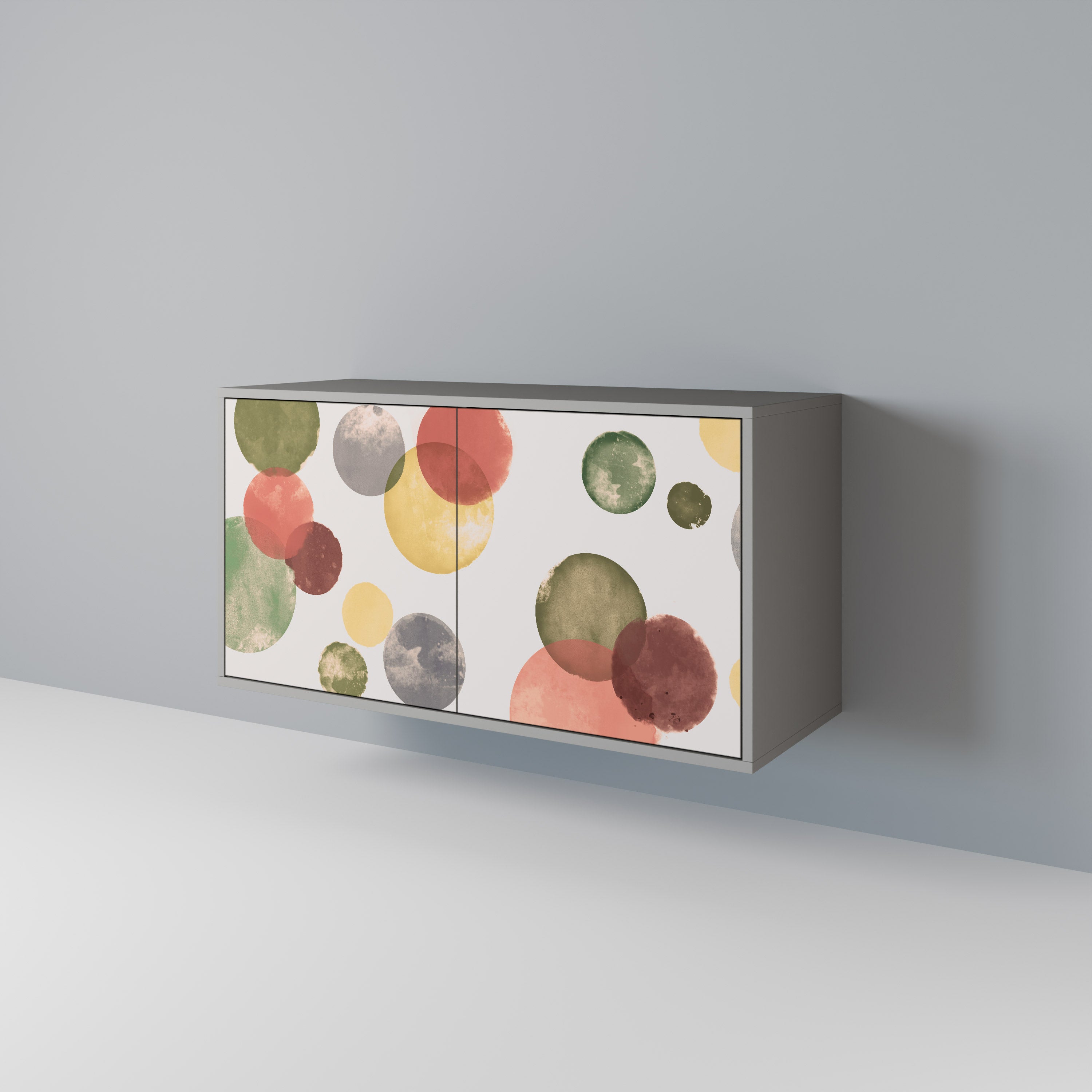 Aparador FLEETING HAPPINESS de 2 puertas en acabado gris