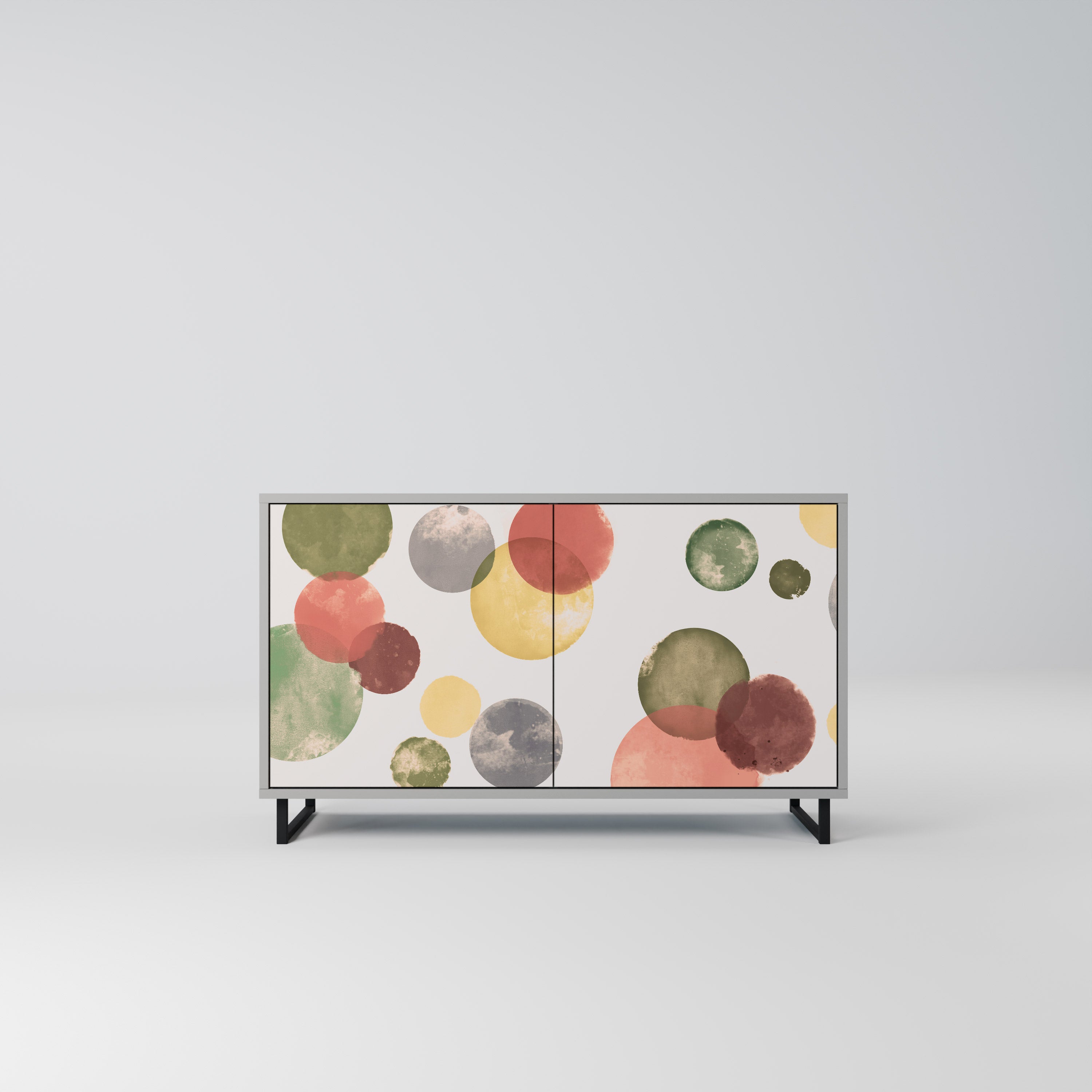 Aparador FLEETING HAPPINESS de 2 puertas en acabado gris