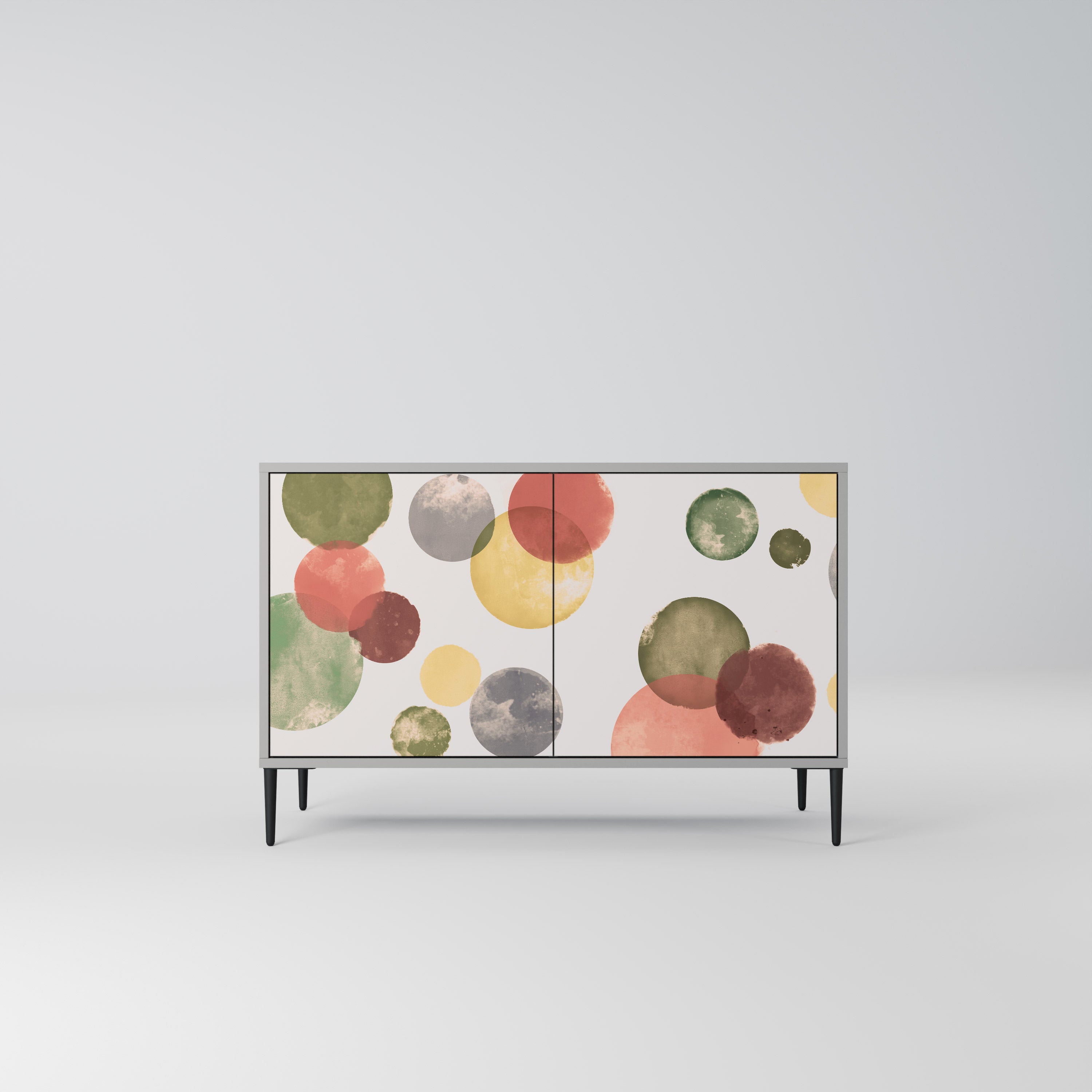 Aparador FLEETING HAPPINESS de 2 puertas en acabado gris