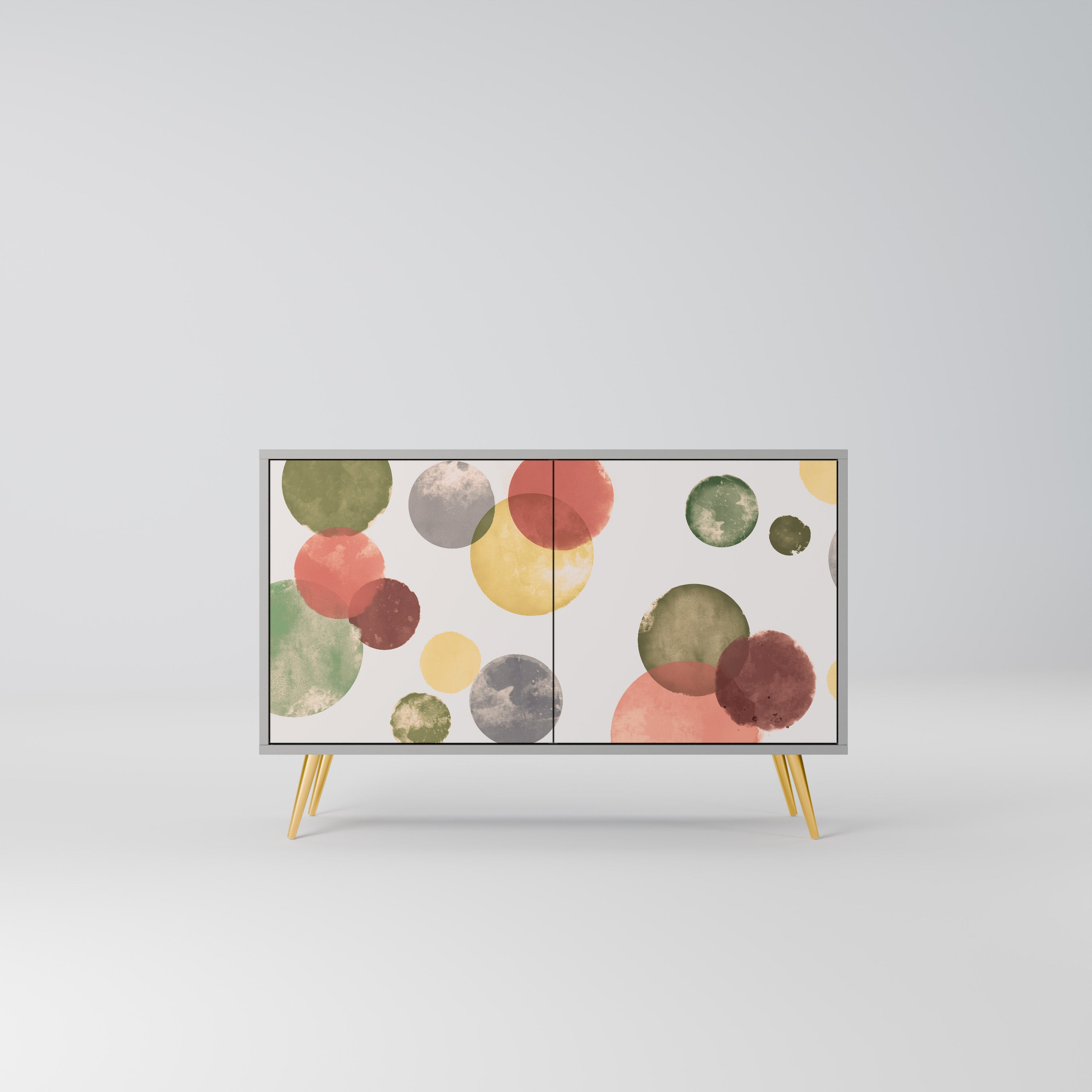 Aparador FLEETING HAPPINESS de 2 puertas en acabado gris