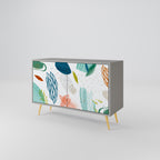 BOTANICAL HURRICANE 2-Door Sideboard in Grey Finish