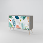 BOTANICAL HURRICANE 2-Door Sideboard in Grey Finish