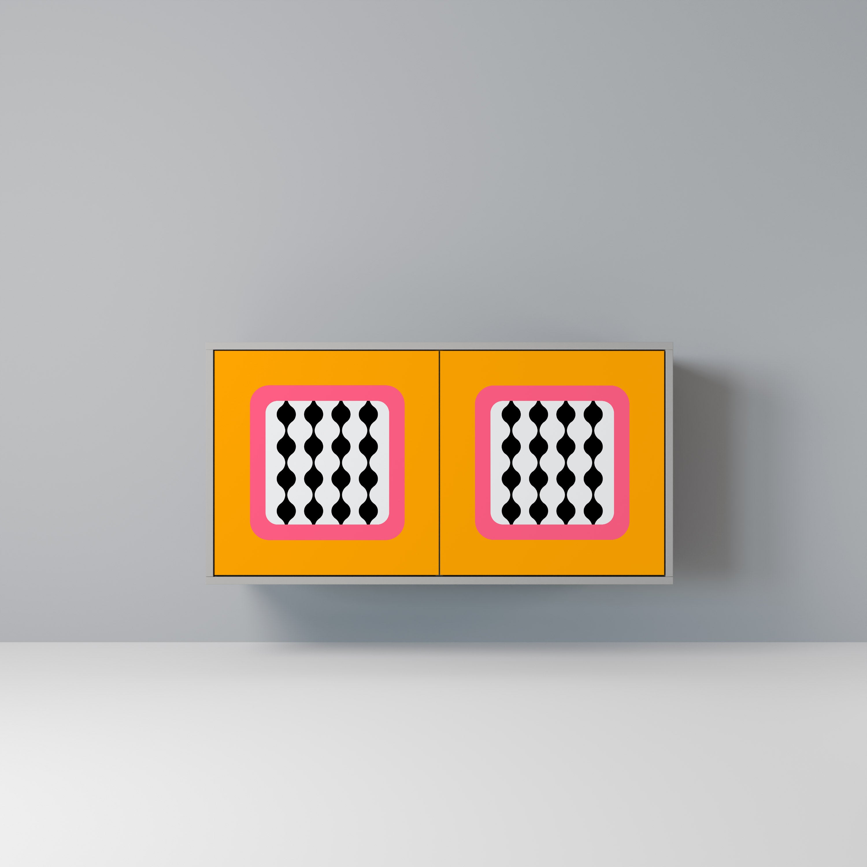 Aparador de 2 puertas TEARS IN HEAVEN en acabado gris