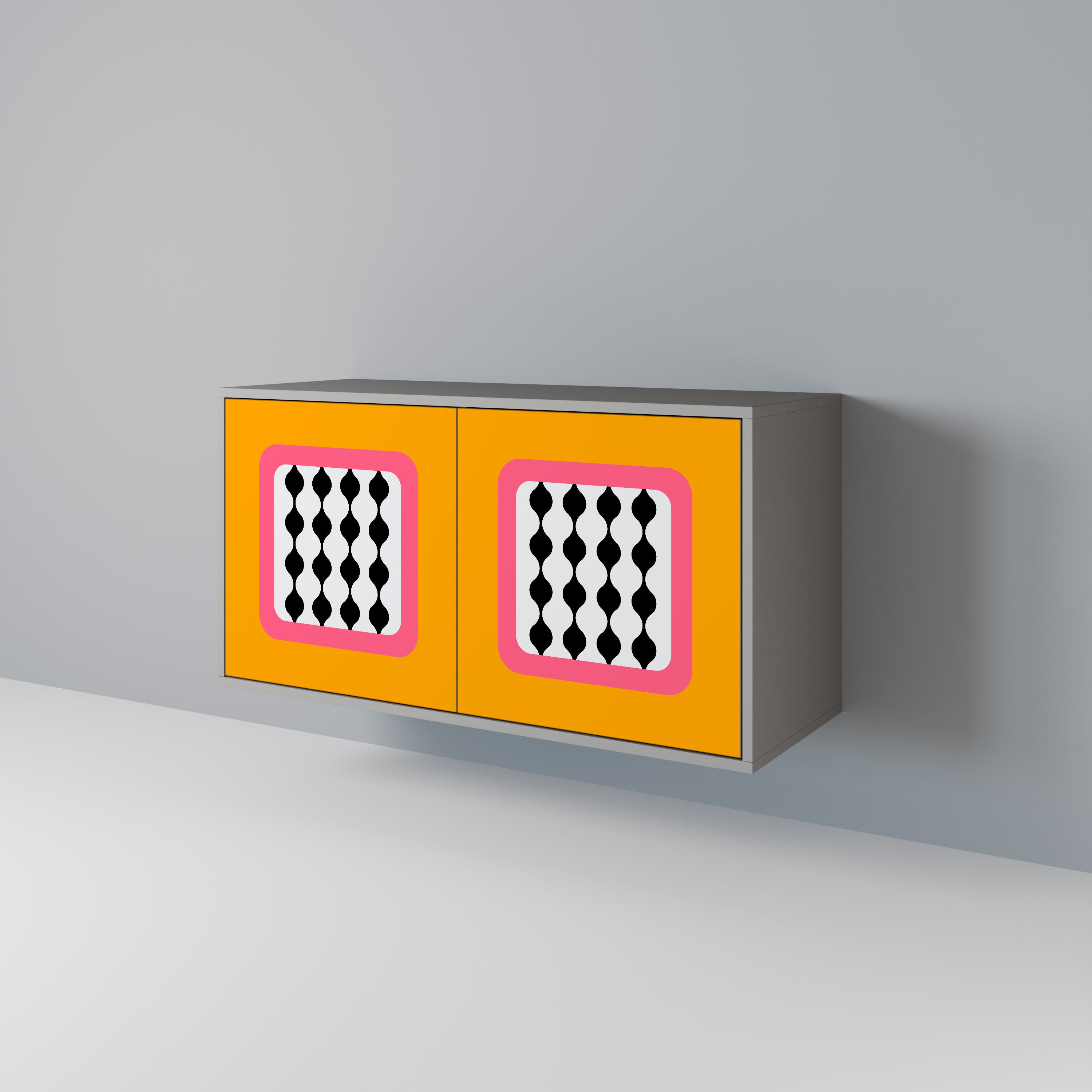 Aparador de 2 puertas TEARS IN HEAVEN en acabado gris