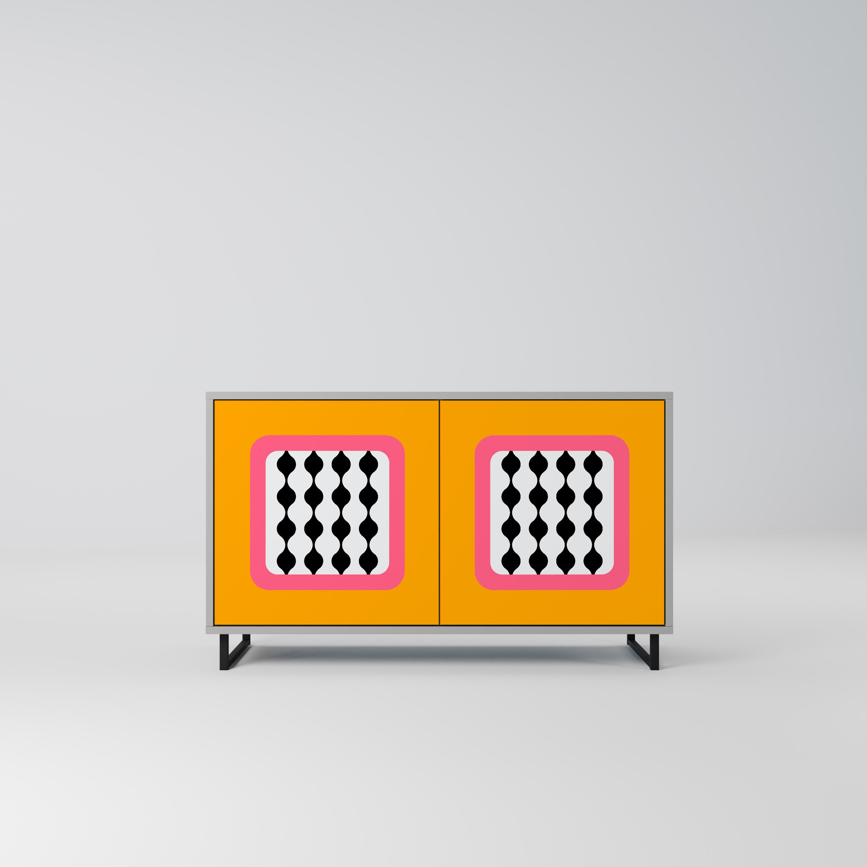 Aparador de 2 puertas TEARS IN HEAVEN en acabado gris