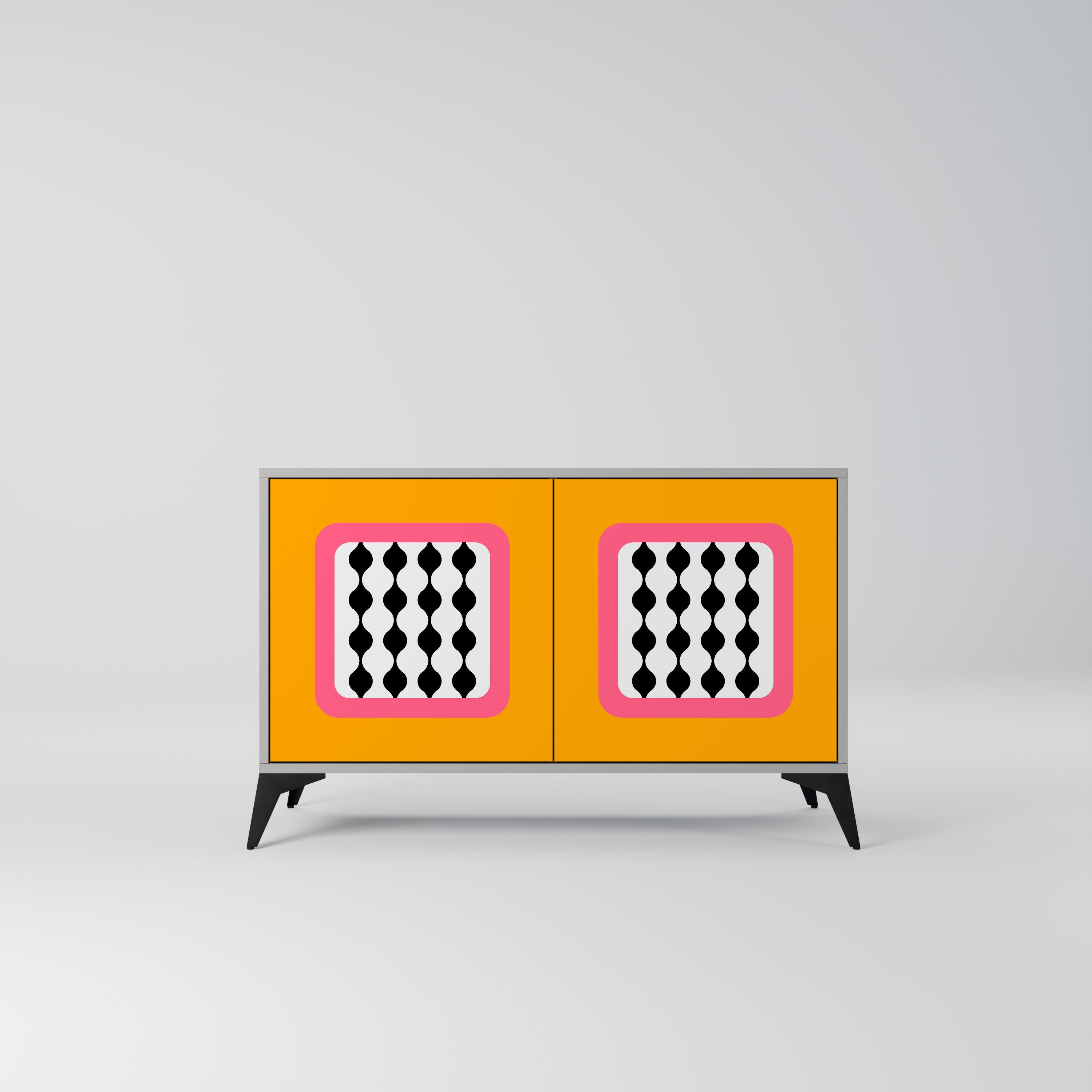 Aparador de 2 puertas TEARS IN HEAVEN en acabado gris