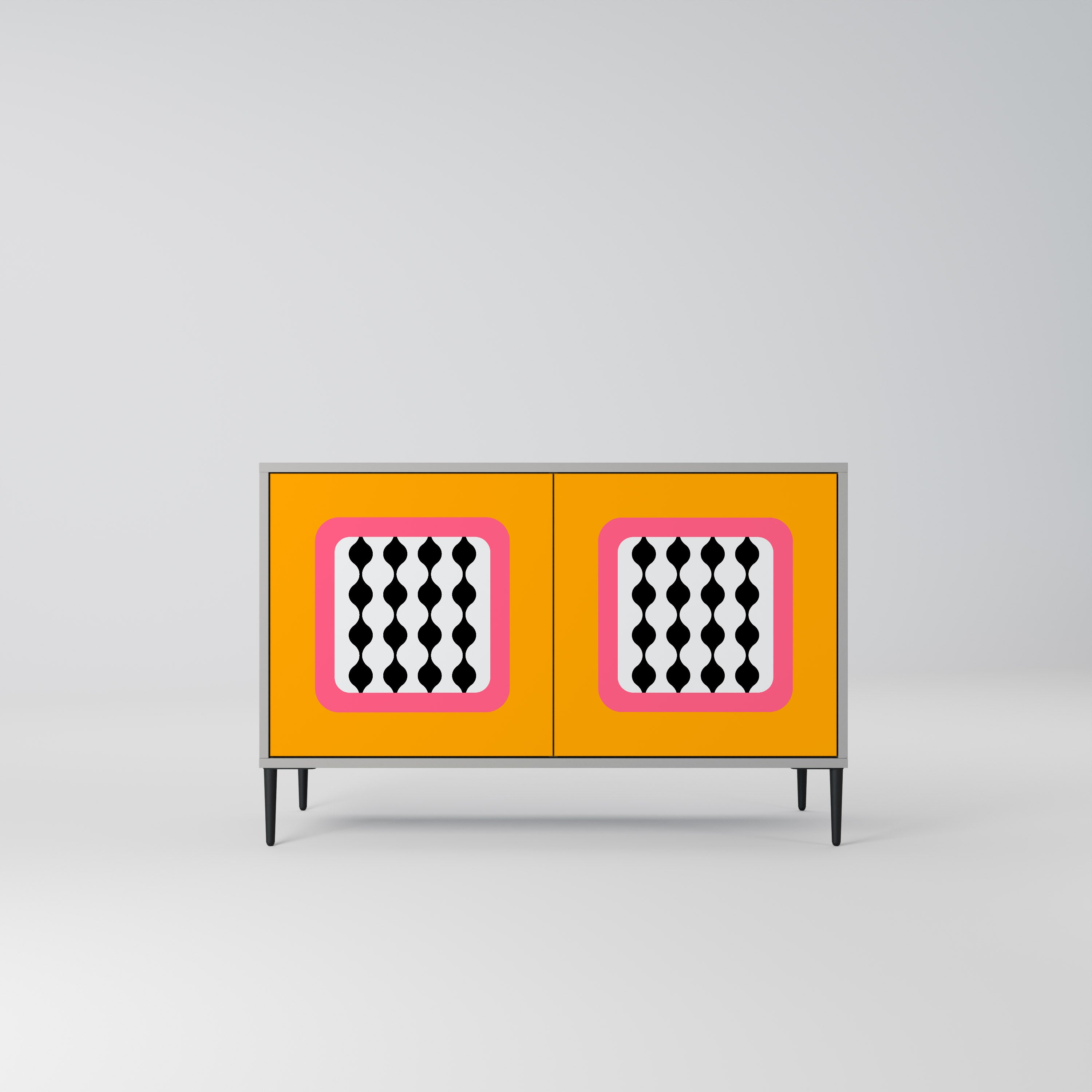 Aparador de 2 puertas TEARS IN HEAVEN en acabado gris