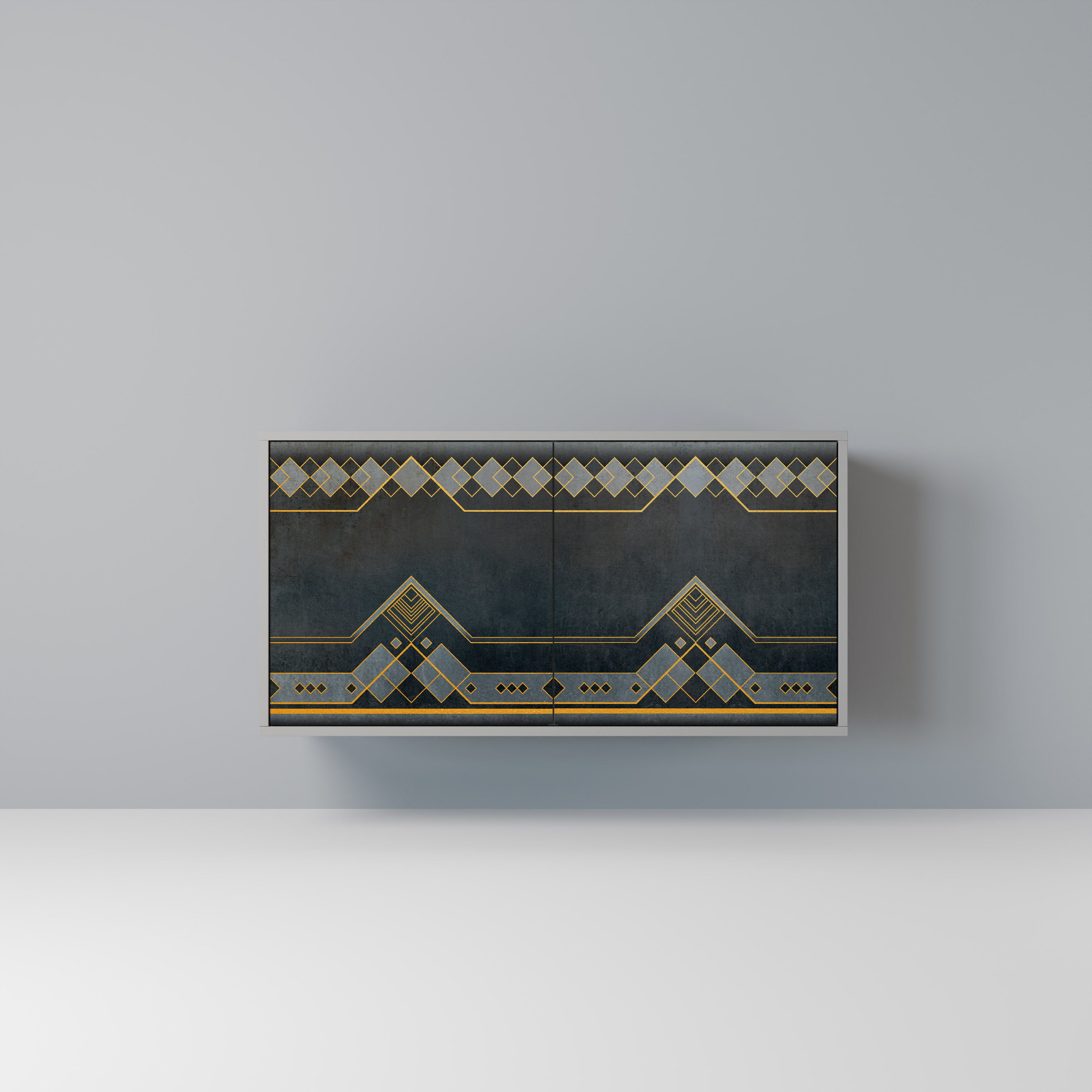 Aparador ROYAL ORDINARINESS de 2 puertas en acabado gris