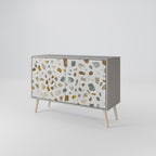 PIECES OF TOMORROW Aparador de 2 Puertas en Acabado Gris