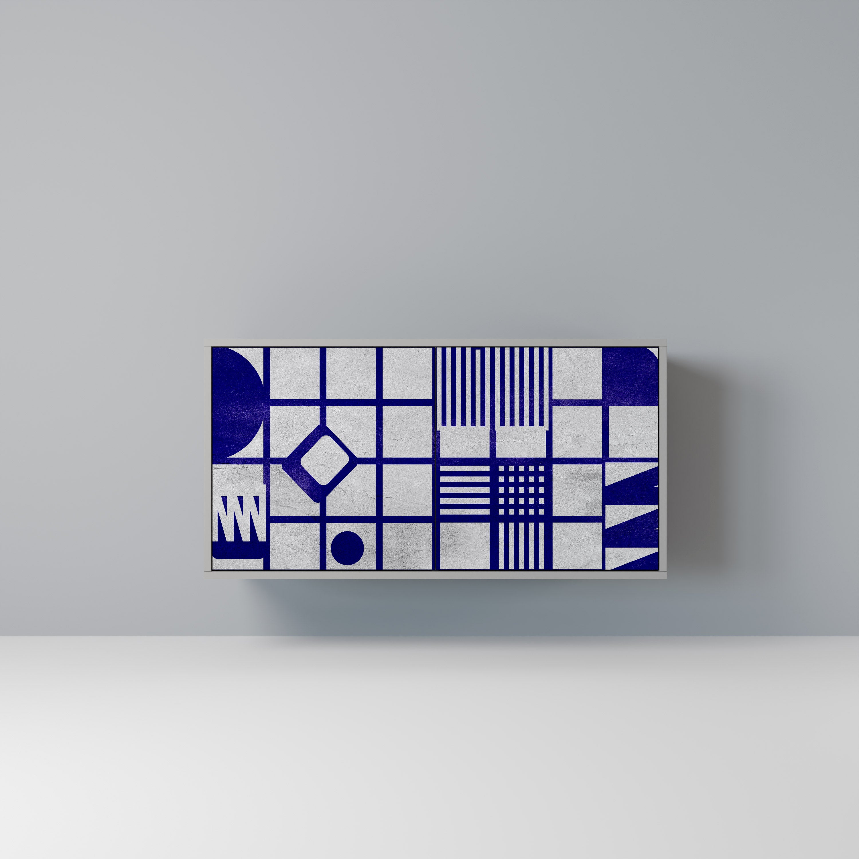 Aparador de 2 puertas THE RIGHT PLACES en acabado gris