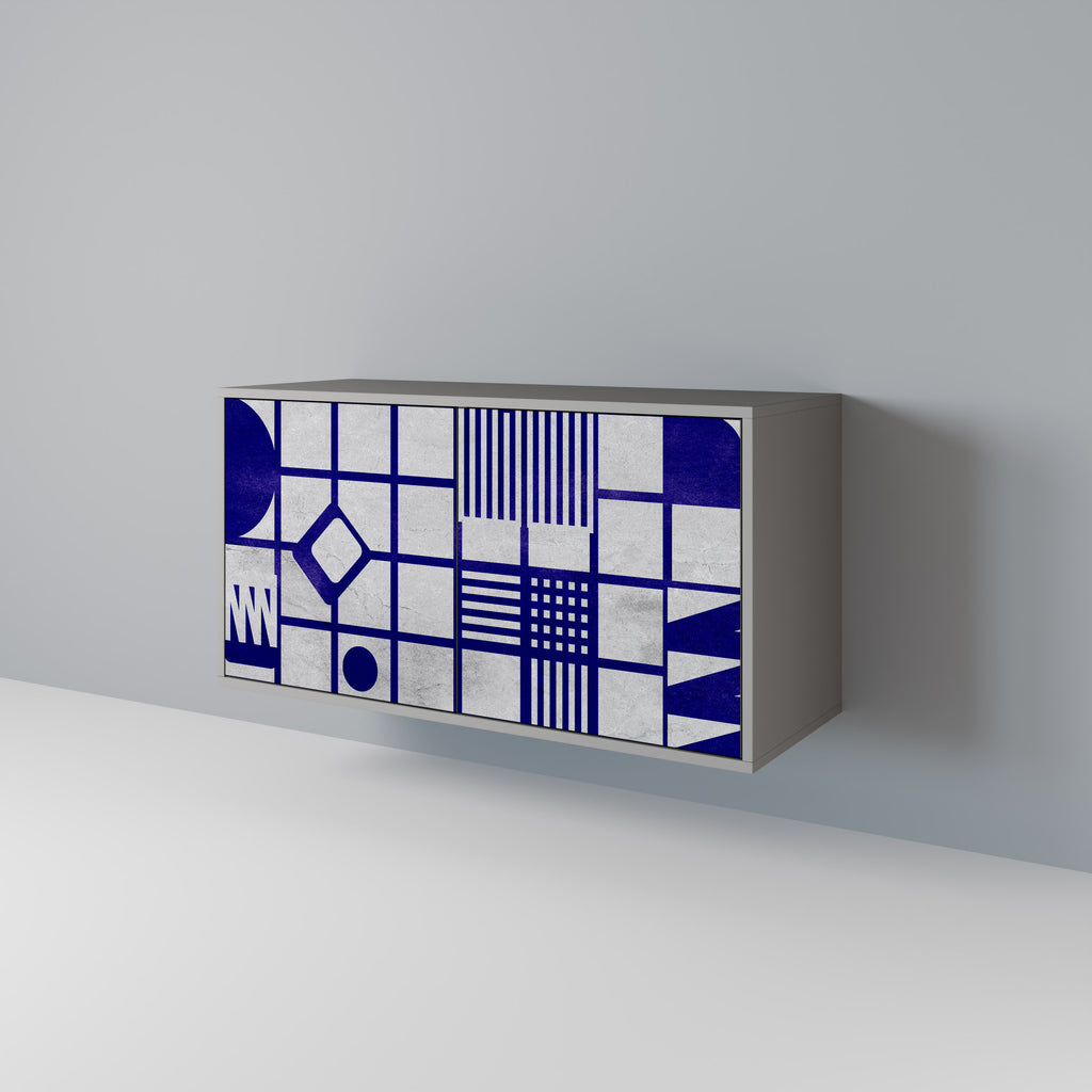 Aparador de 2 puertas THE RIGHT PLACES en acabado gris