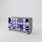 THE RIGHT PLACES Aparador de 2 Puertas en Acabado Gris