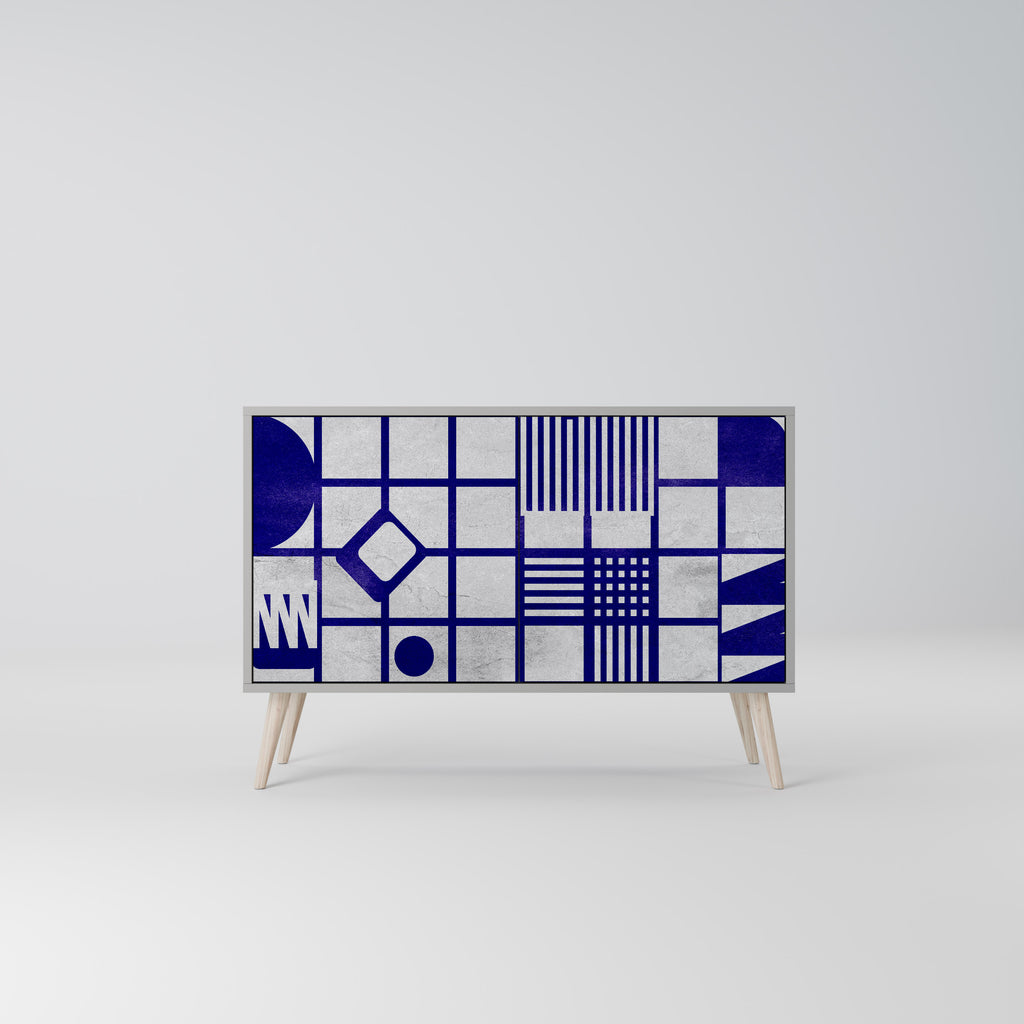 Aparador de 2 puertas THE RIGHT PLACES en acabado gris