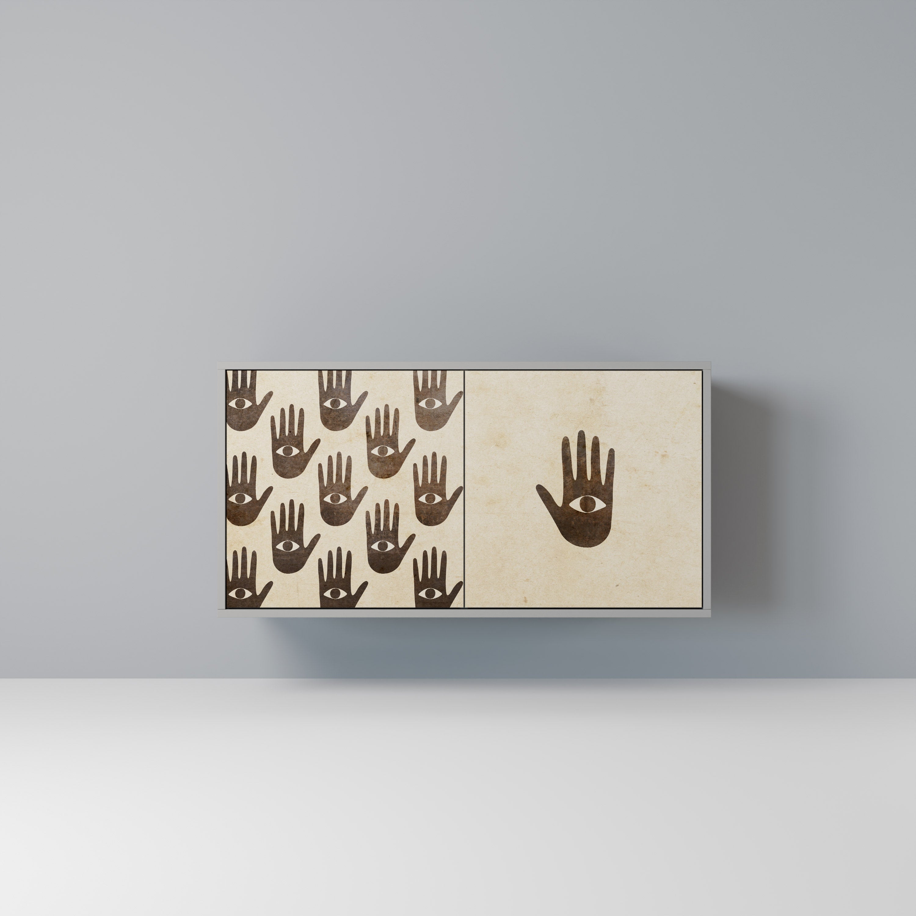 VER MÁS Aparador de 2 puertas en acabado gris