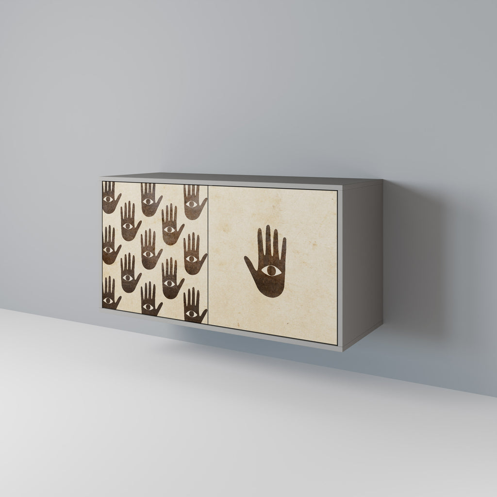 VER MÁS Aparador de 2 puertas en acabado gris