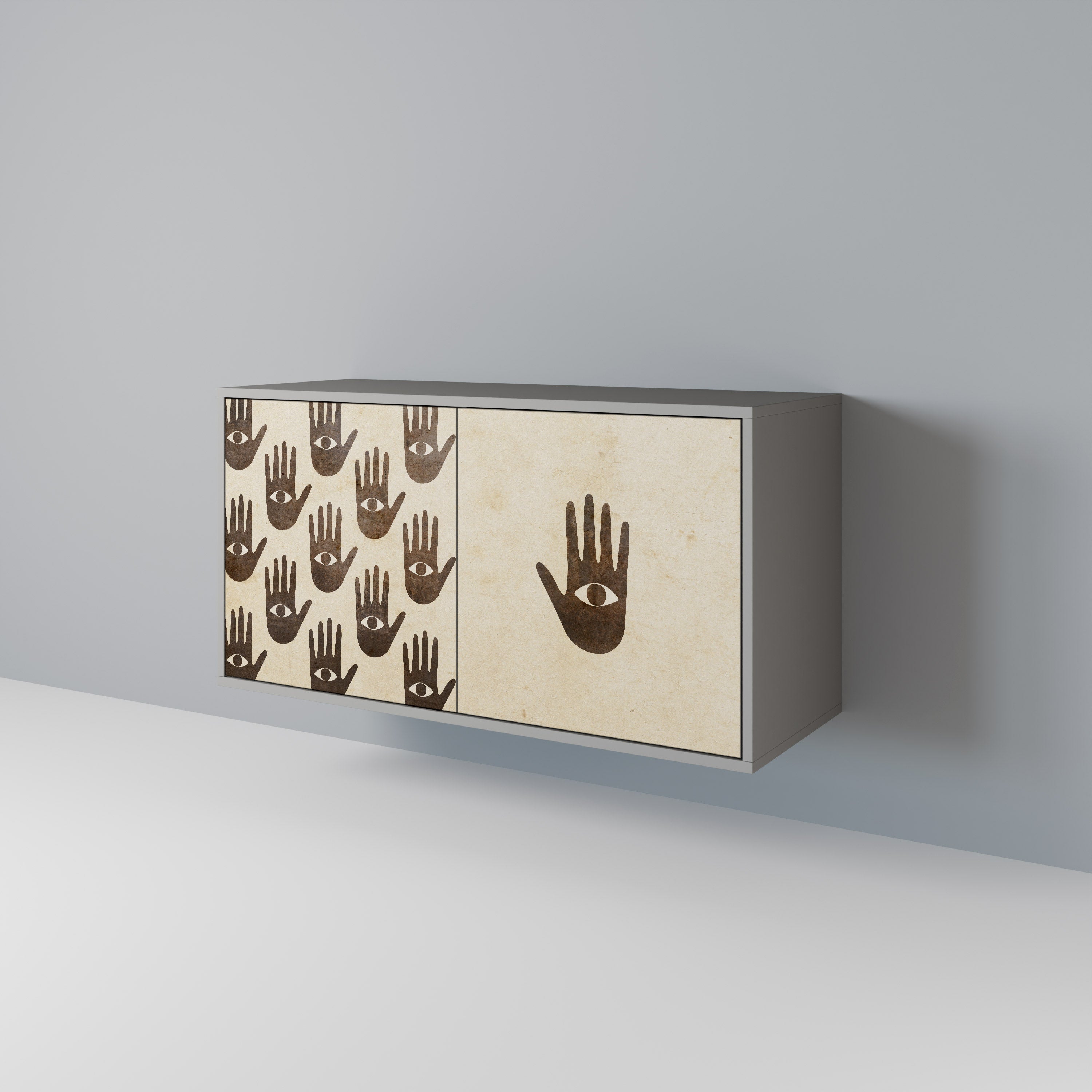 VER MÁS Aparador de 2 puertas en acabado gris