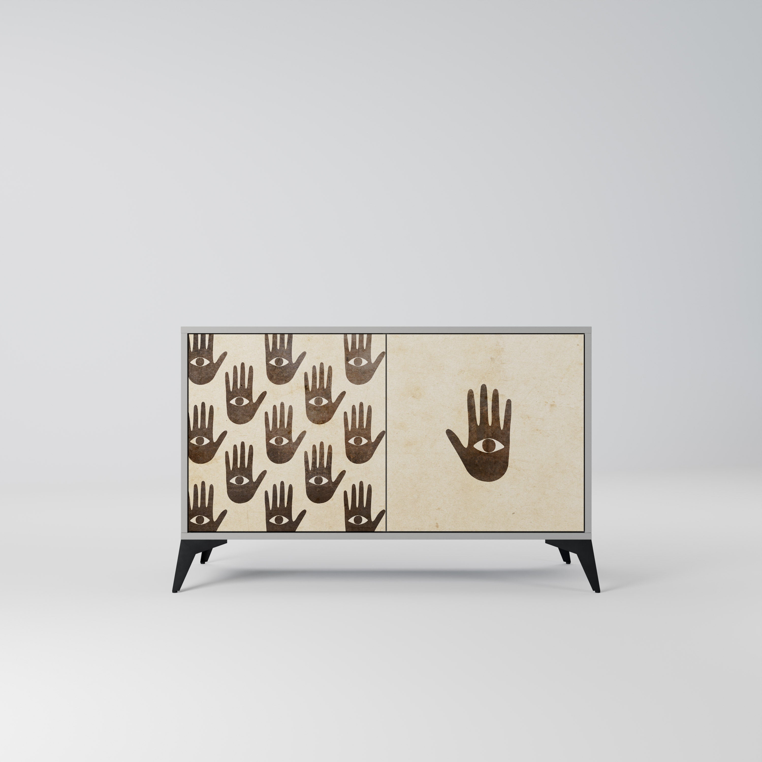 VER MÁS Aparador de 2 puertas en acabado gris