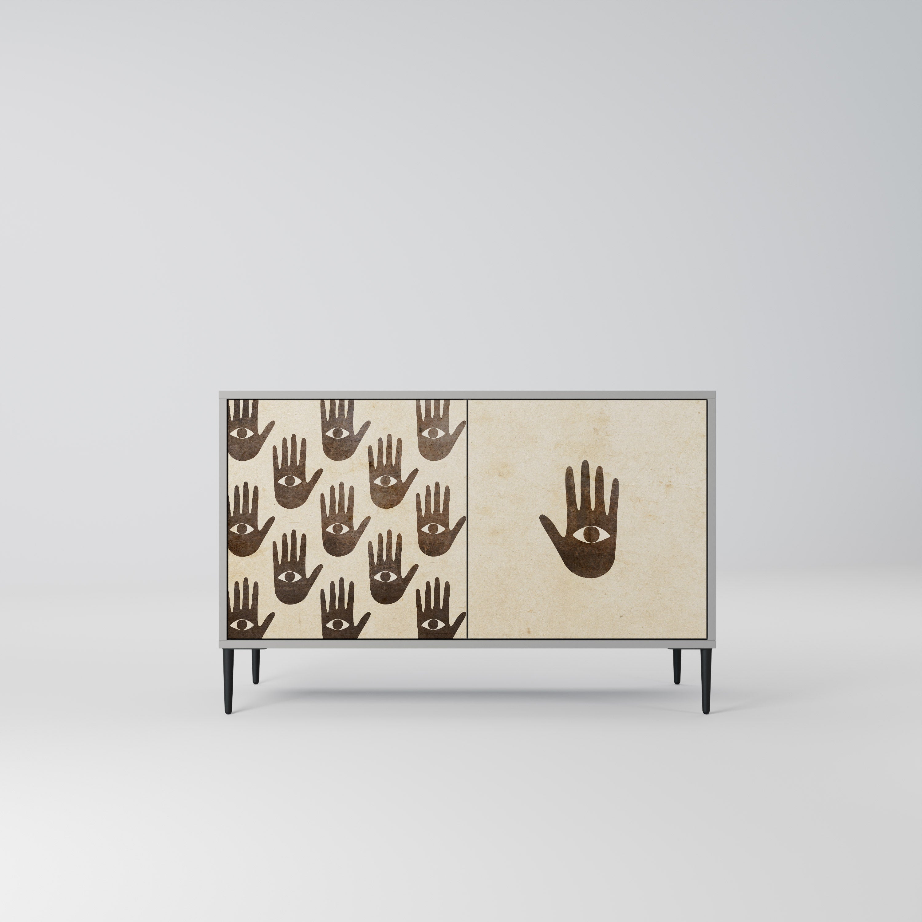 VER MÁS Aparador de 2 puertas en acabado gris