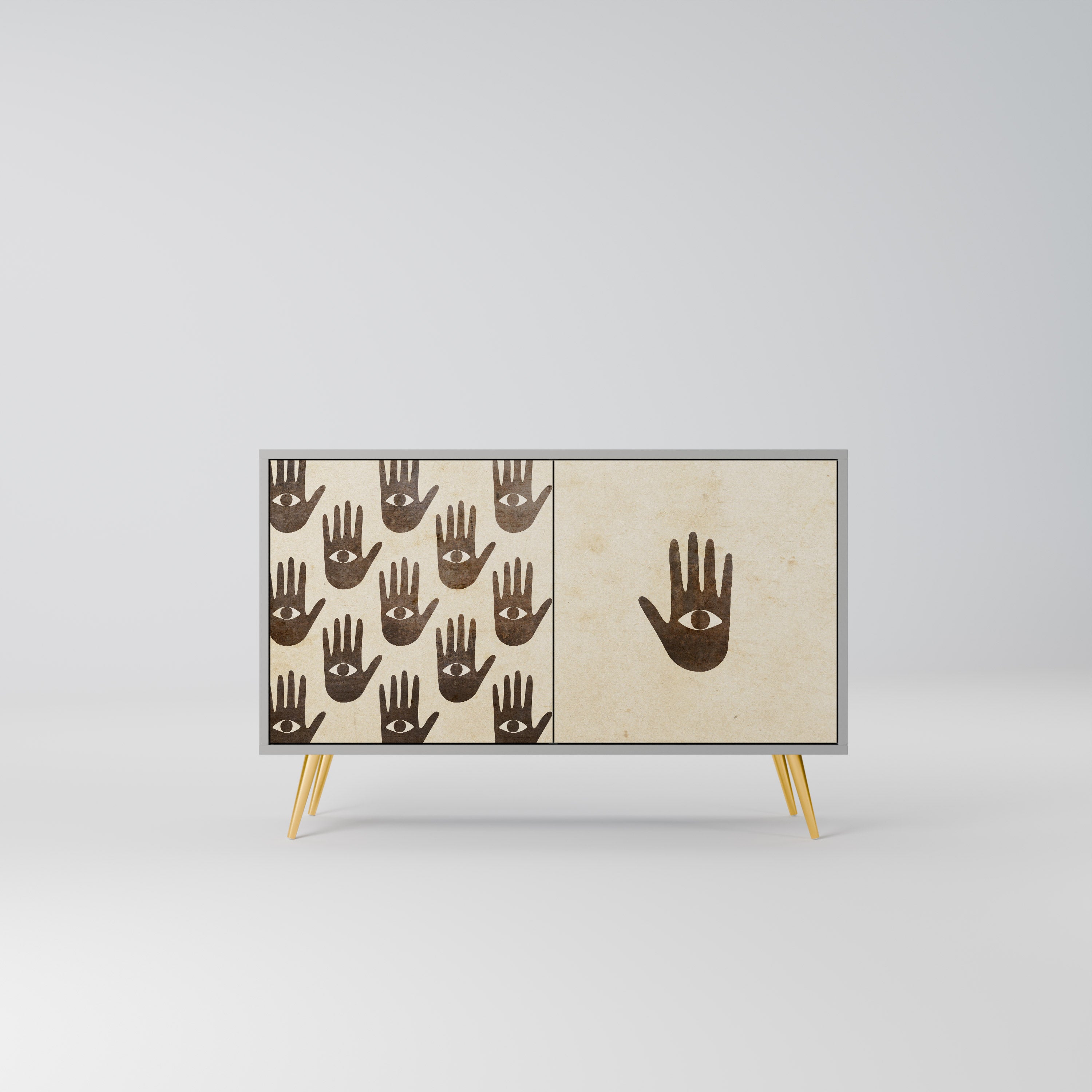 VER MÁS Aparador de 2 puertas en acabado gris