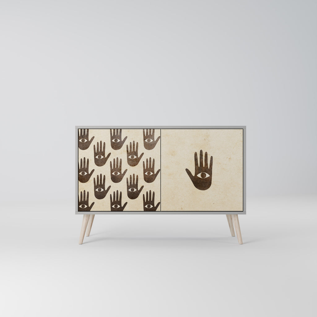 VER MÁS Aparador de 2 puertas en acabado gris