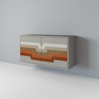 PECULIAR TRAIL Aparador de 2 Puertas en Acabado Gris