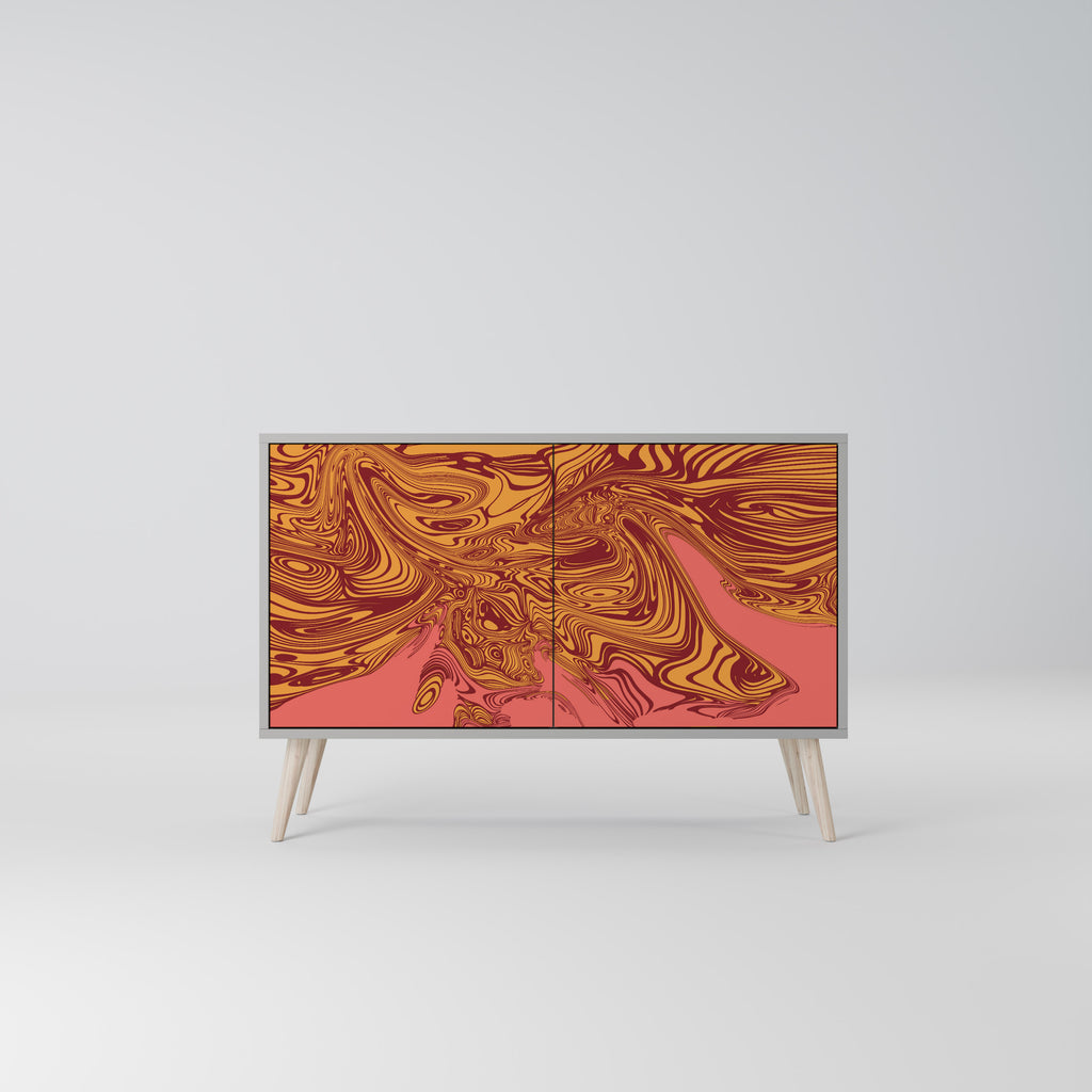 Aparador FLOATING THOUGHTS de 2 puertas en acabado gris