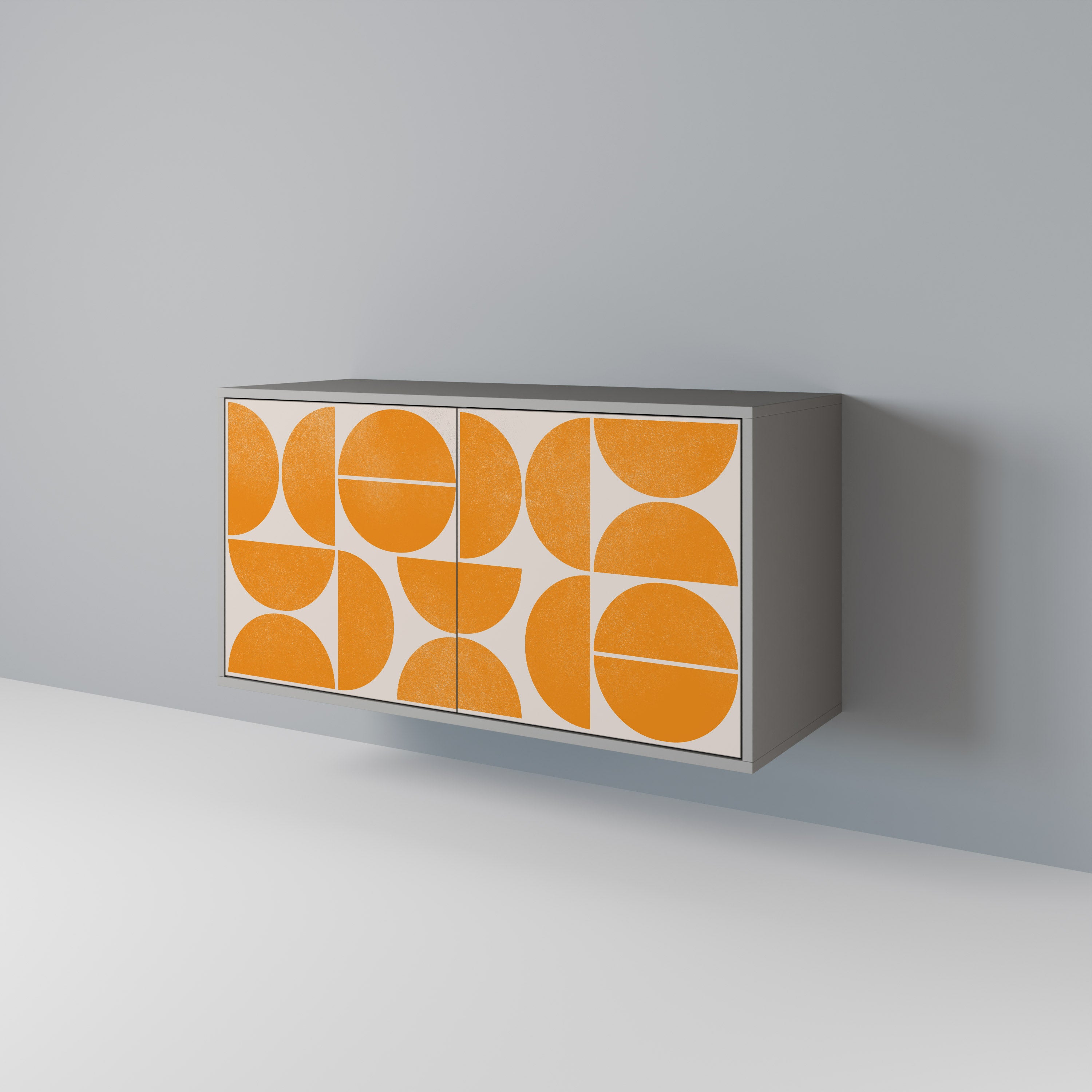 Aparador de 2 puertas RECURRING DREAMS en acabado gris