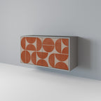 REPETITION COMPULSION Aparador de 2 Puertas en Acabado Gris