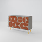 REPETITION COMPULSION Aparador de 2 Puertas en Acabado Gris